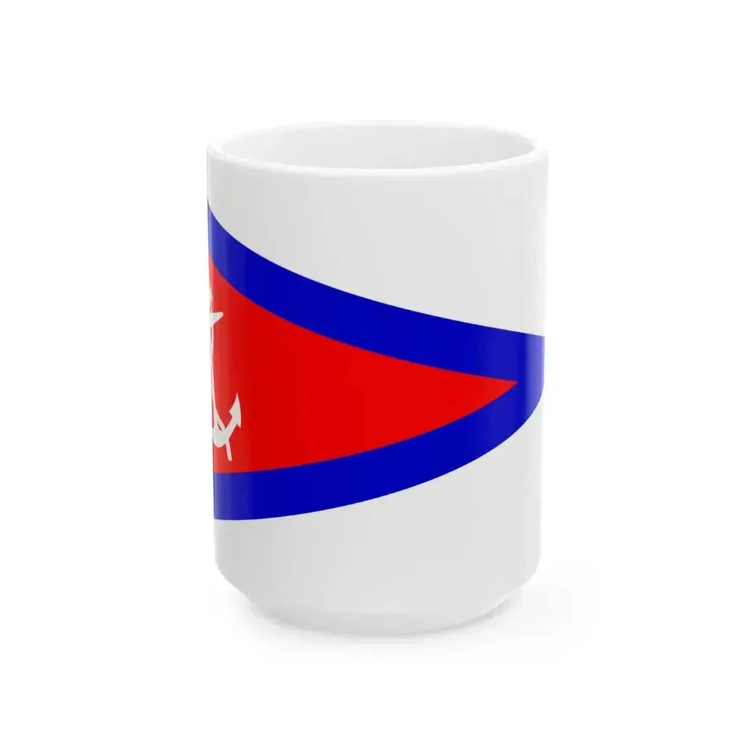 Burgee of Lake Hopatcong YC (United States) White Coffee Mug 15oz - Go Mug Yourself