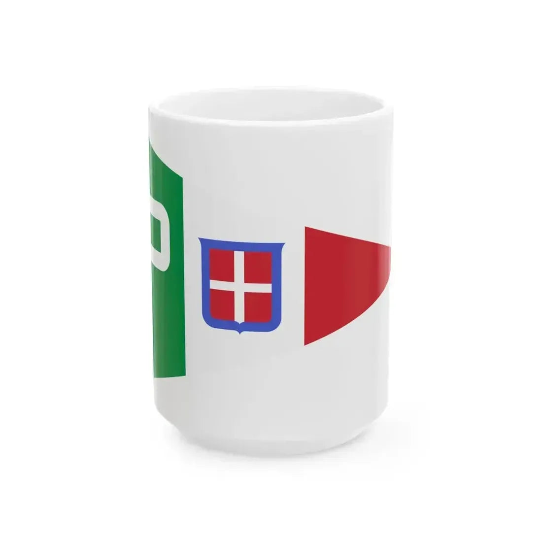 Burgee of mail ships of the Regia Marina (Italy) White Coffee Mug 15oz - Go Mug Yourself