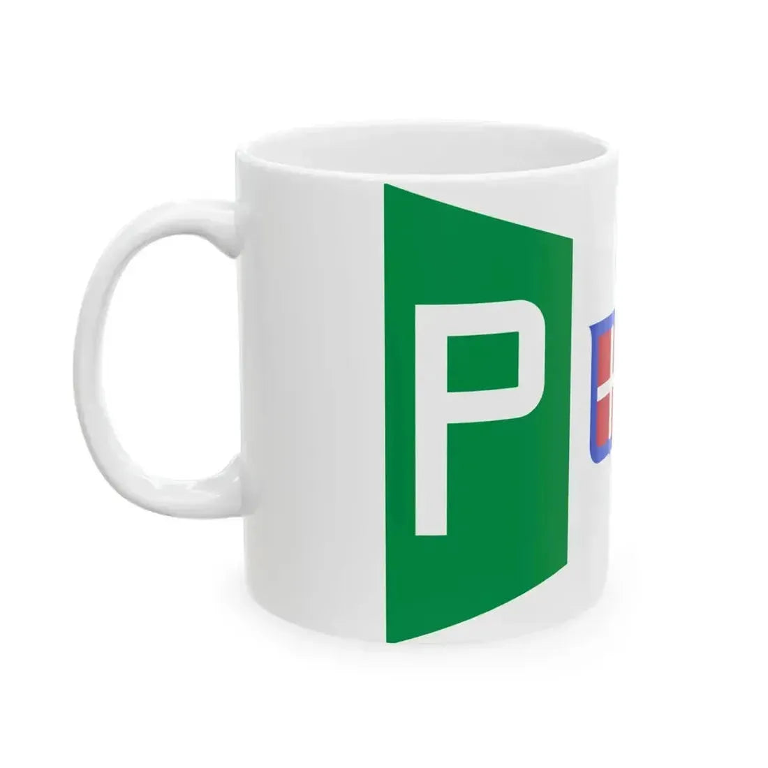 Burgee of mail ships of the Regia Marina (Italy) White Coffee Mug - Go Mug Yourself