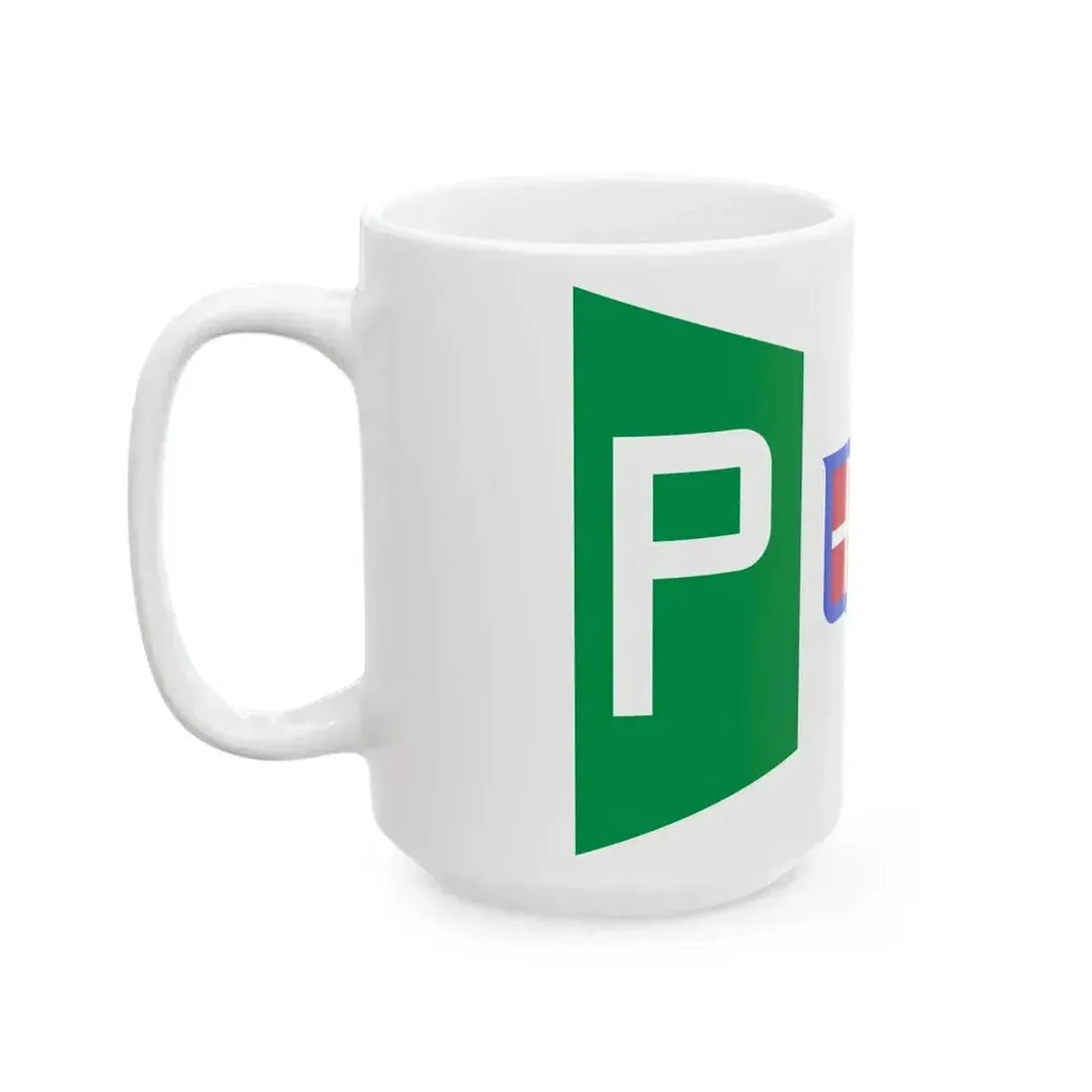 Burgee of mail ships of the Regia Marina (Italy) White Coffee Mug - Go Mug Yourself