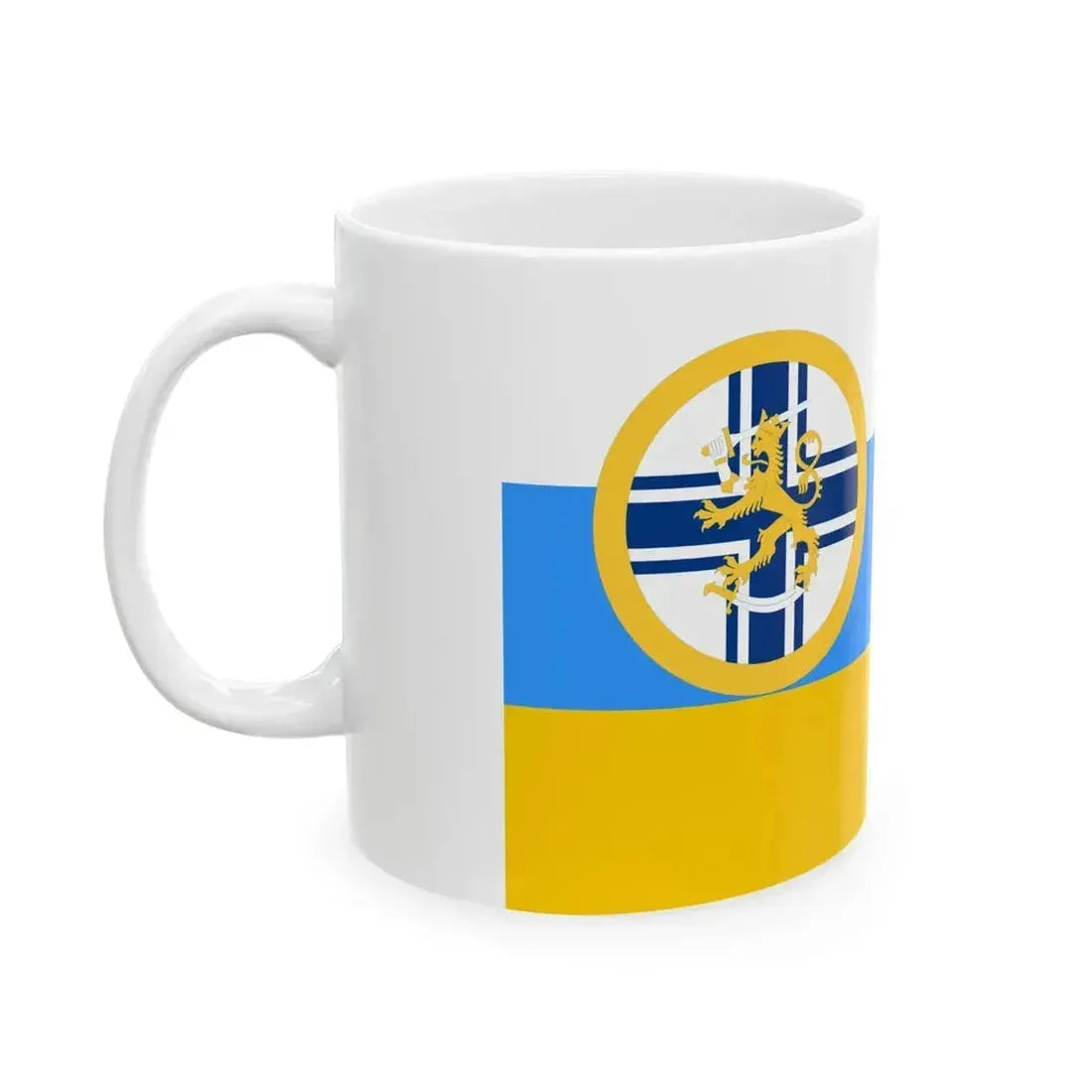 Burgee of Nylandska jaktklubben motorboats (Finland) White Coffee Mug - Go Mug Yourself