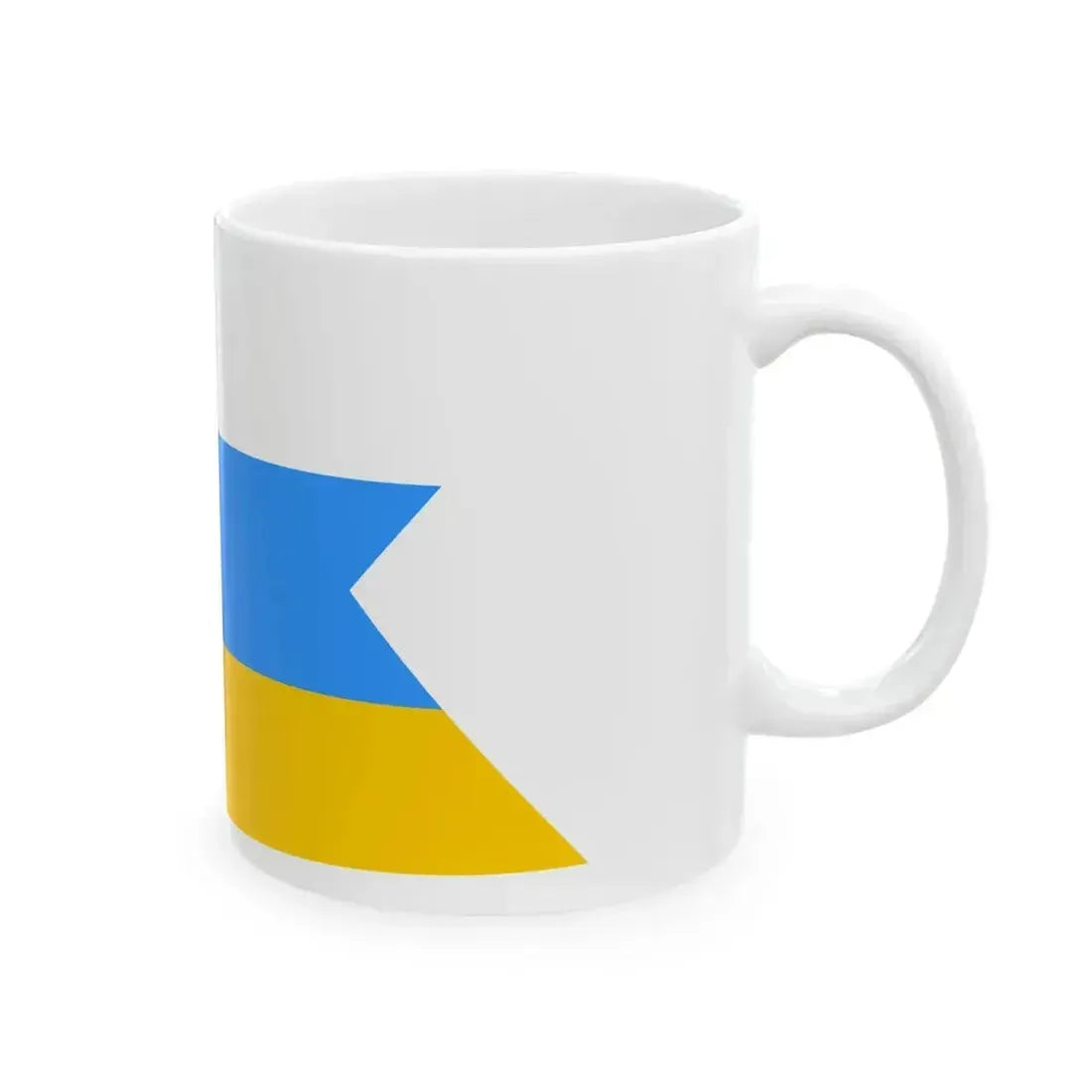 Burgee of Nylandska jaktklubben motorboats (Finland) White Coffee Mug - Go Mug Yourself