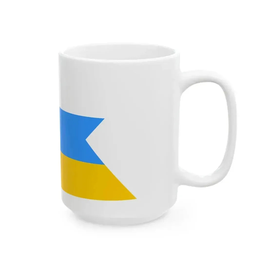 Burgee of Nylandska jaktklubben motorboats (Finland) White Coffee Mug - Go Mug Yourself