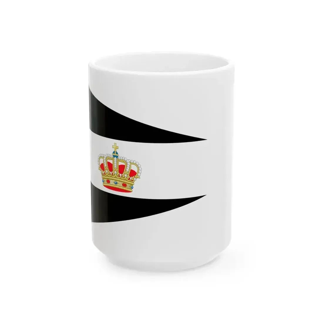 Burgee of Royal Belgian SC (Belgium) White Coffee Mug 15oz - Go Mug Yourself