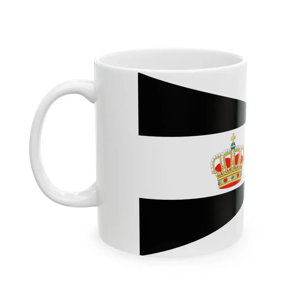 Burgee of Royal Belgian SC (Belgium) White Coffee Mug - Go Mug Yourself