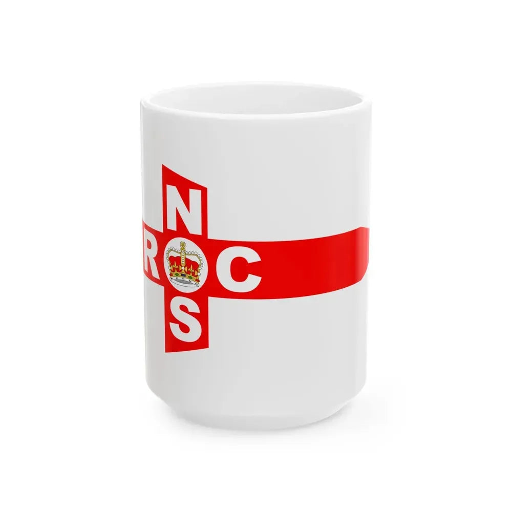 Burgee of Royal Nassau Sailing Club (Bahamas) White Coffee Mug 15oz - Go Mug Yourself