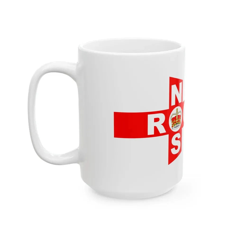 Burgee of Royal Nassau Sailing Club (Bahamas) White Coffee Mug - Go Mug Yourself