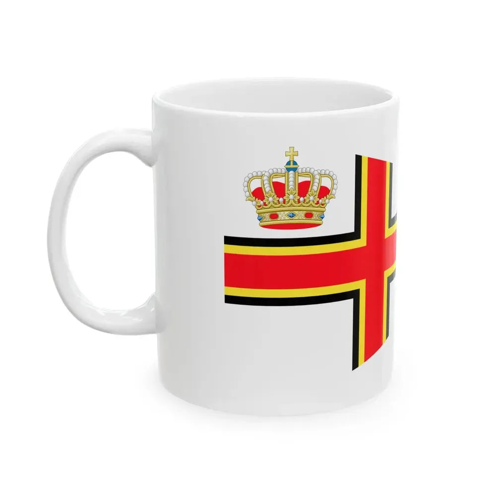 Burgee of Royal North Sea YC (Belgium) White Coffee Mug - Go Mug Yourself