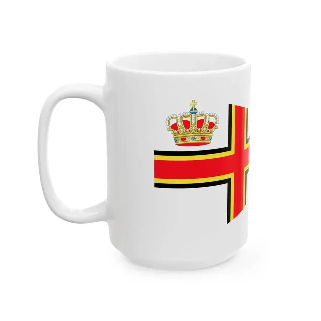 Burgee of Royal North Sea YC (Belgium) White Coffee Mug - Go Mug Yourself