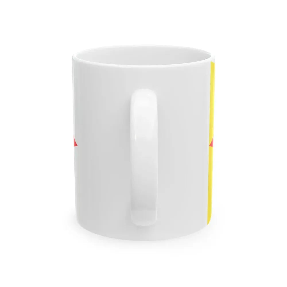 Burgee of Royal Yacht Club Oostende (Belgium) White Coffee Mug - Go Mug Yourself