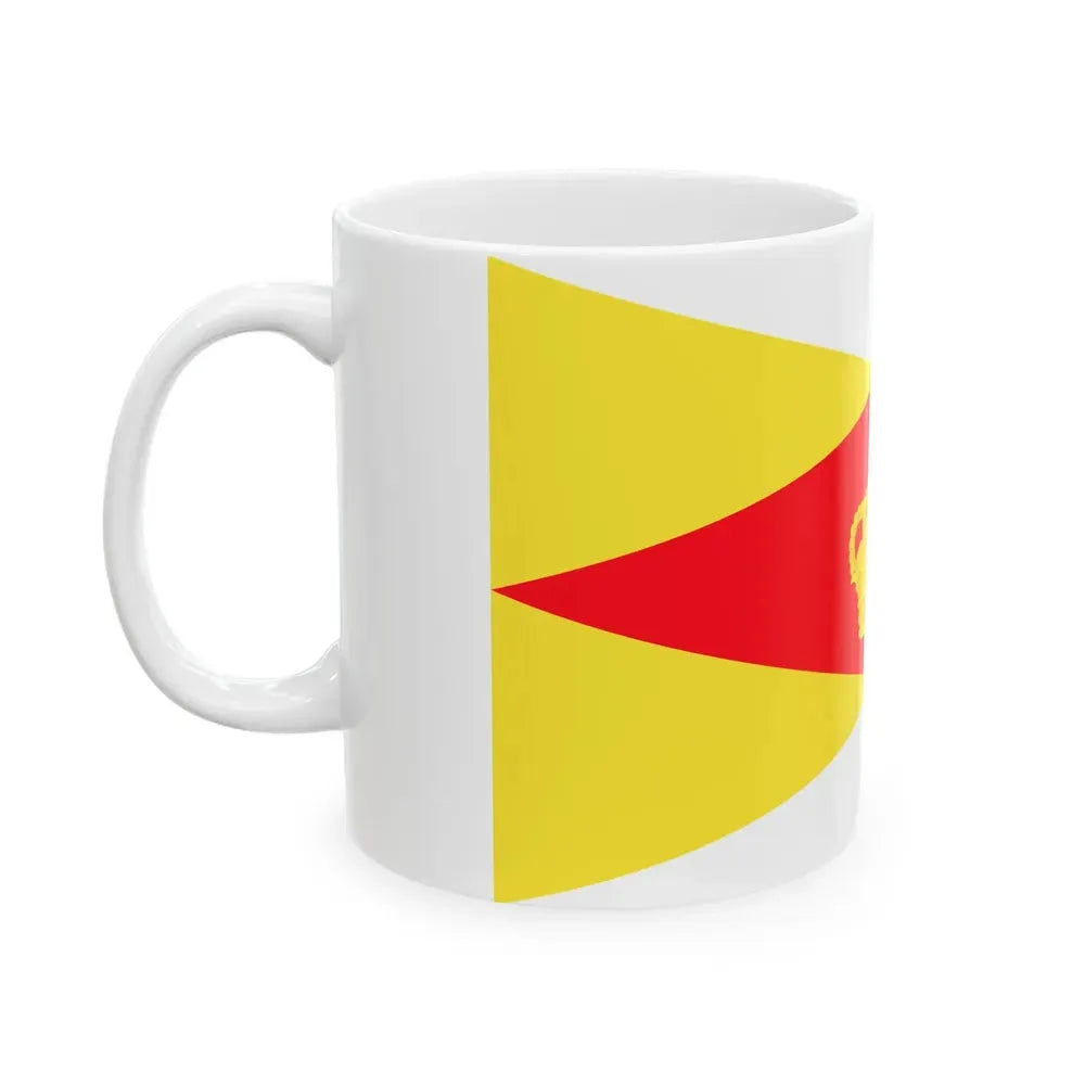 Burgee of Royal Yacht Club Oostende (Belgium) White Coffee Mug - Go Mug Yourself