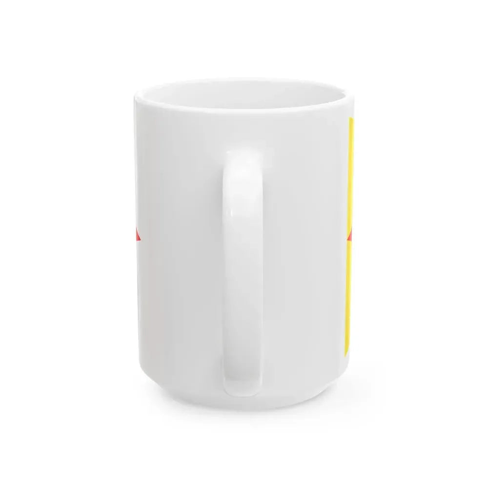 Burgee of Royal Yacht Club Oostende (Belgium) White Coffee Mug - Go Mug Yourself