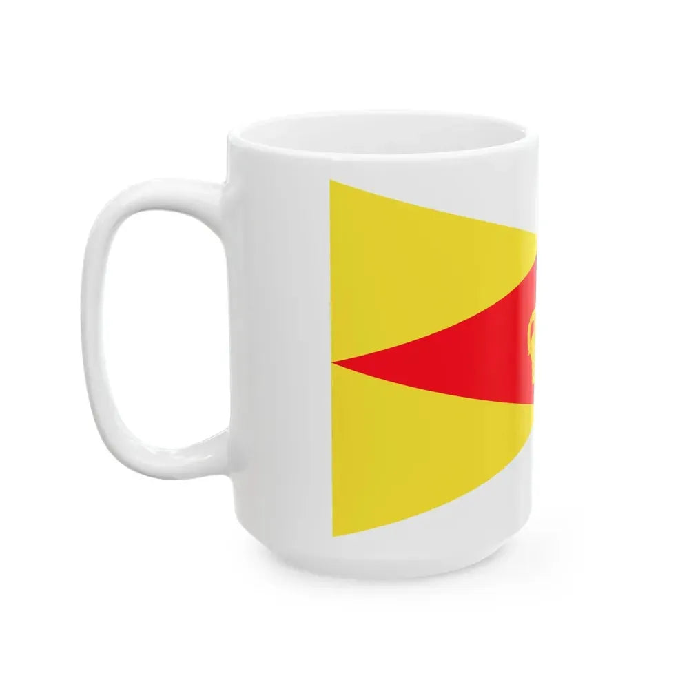 Burgee of Royal Yacht Club Oostende (Belgium) White Coffee Mug - Go Mug Yourself