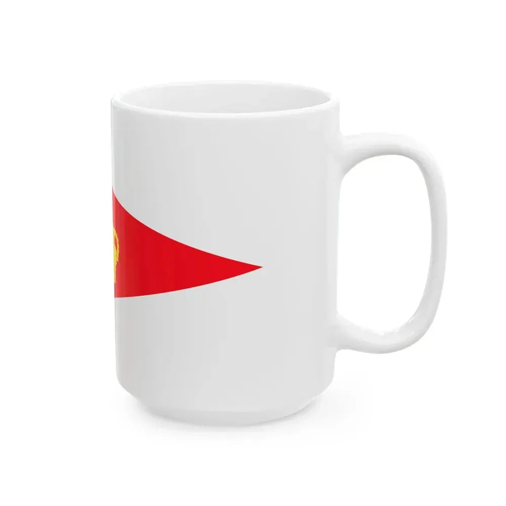 Burgee of Royal Yacht Club Oostende (Belgium) White Coffee Mug - Go Mug Yourself