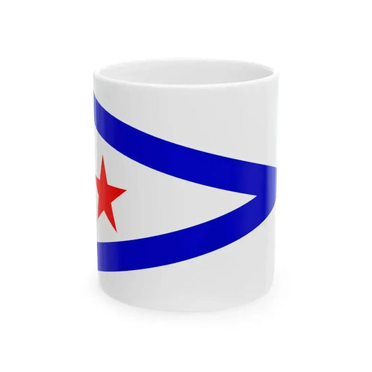 Burgee of San Diego Yacht Club (United States) White Coffee Mug 11oz - Go Mug Yourself