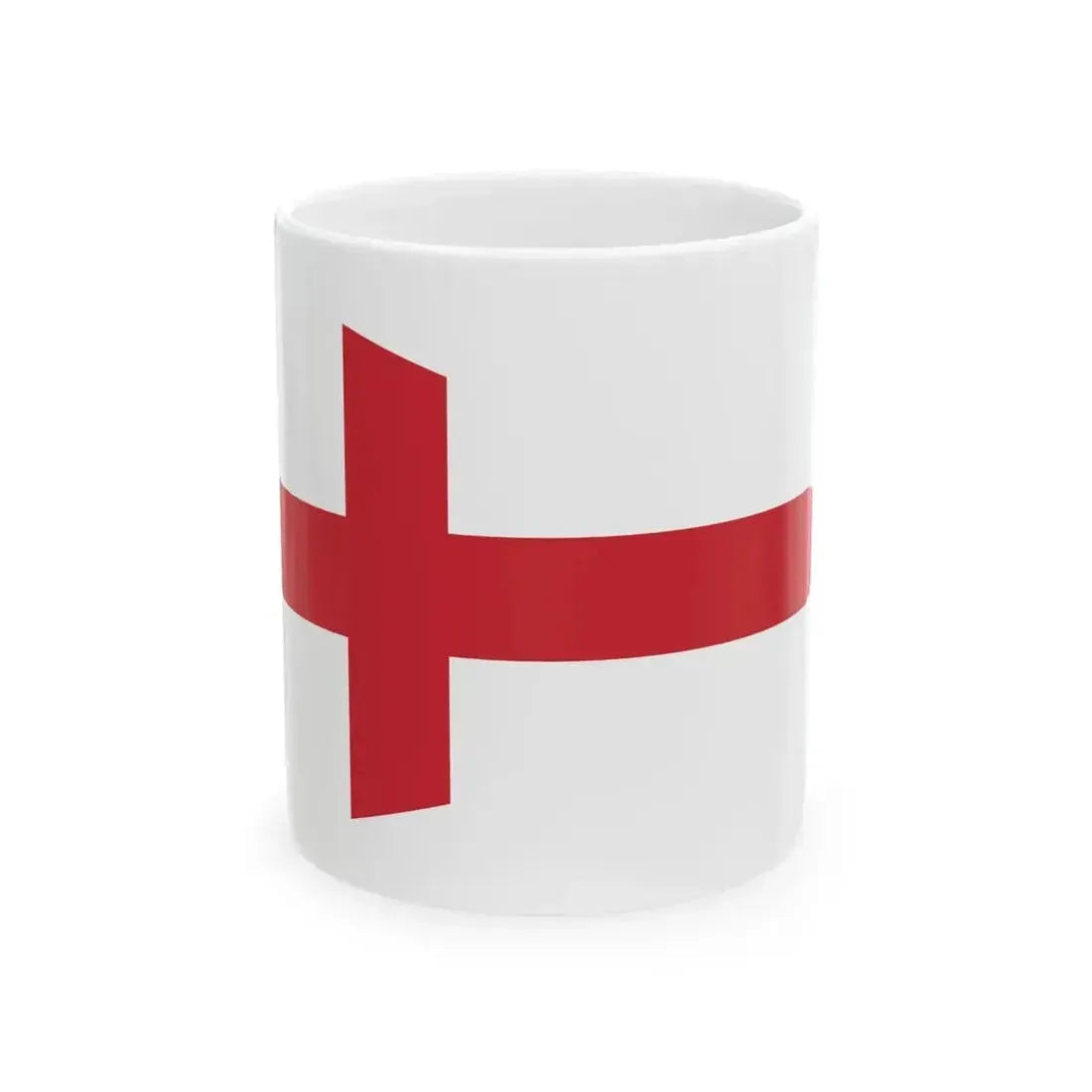 Burgee of senior commander of lower rank than captain of vessel (Italy) White Coffee Mug 11oz - Go Mug Yourself