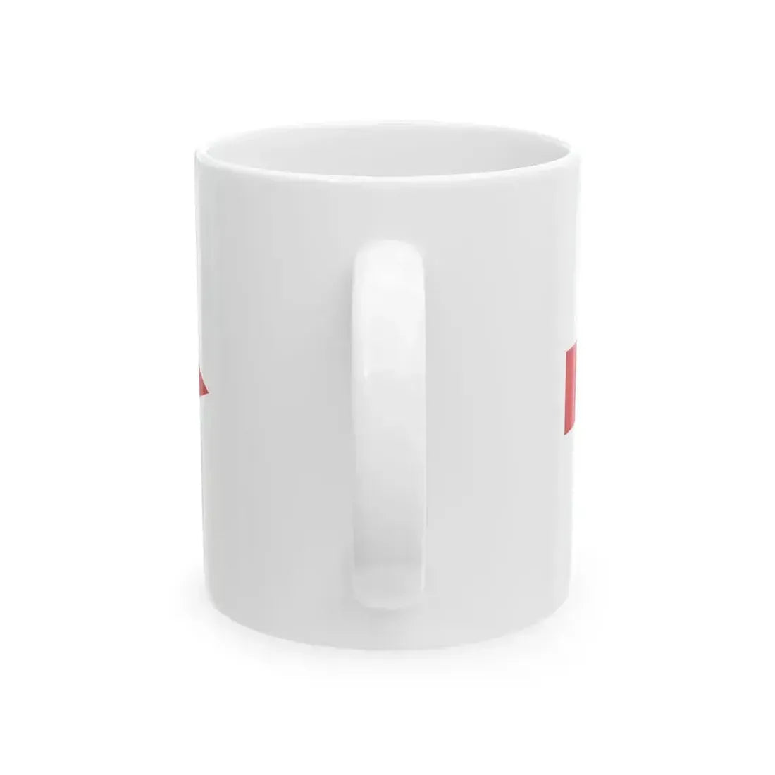 Burgee of senior commander of lower rank than captain of vessel (Italy) White Coffee Mug - Go Mug Yourself