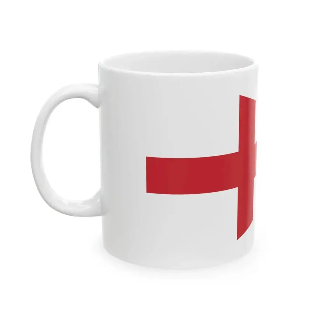 Burgee of senior commander of lower rank than captain of vessel (Italy) White Coffee Mug - Go Mug Yourself