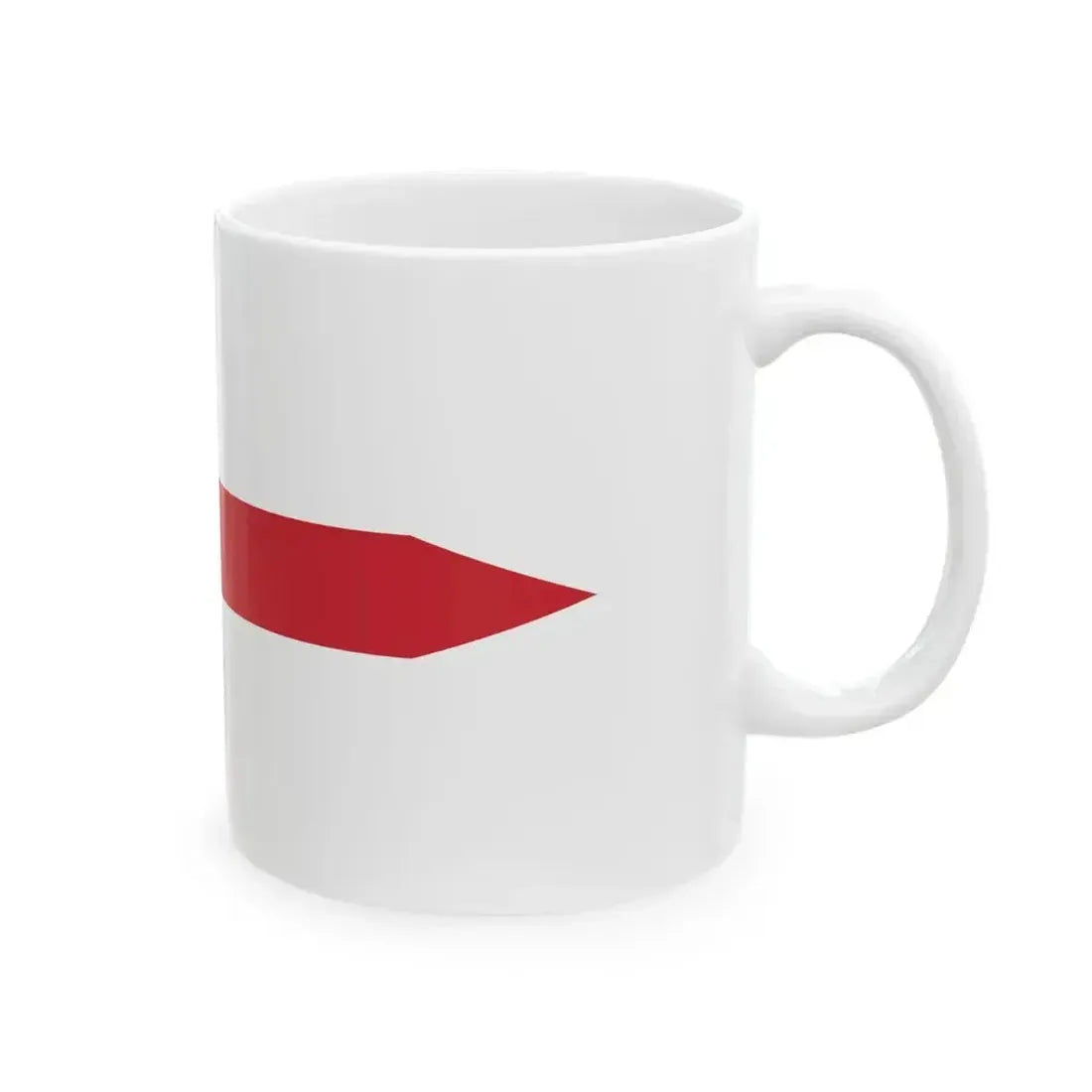 Burgee of senior commander of lower rank than captain of vessel (Italy) White Coffee Mug - Go Mug Yourself