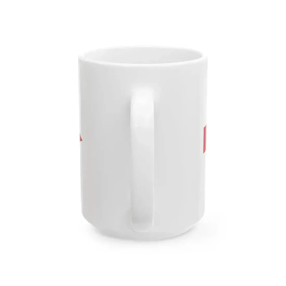 Burgee of senior commander of lower rank than captain of vessel (Italy) White Coffee Mug - Go Mug Yourself