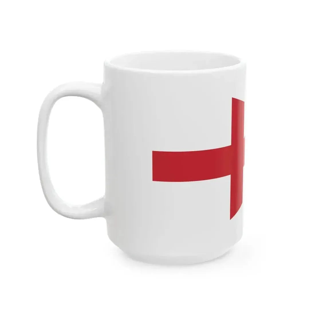 Burgee of senior commander of lower rank than captain of vessel (Italy) White Coffee Mug - Go Mug Yourself