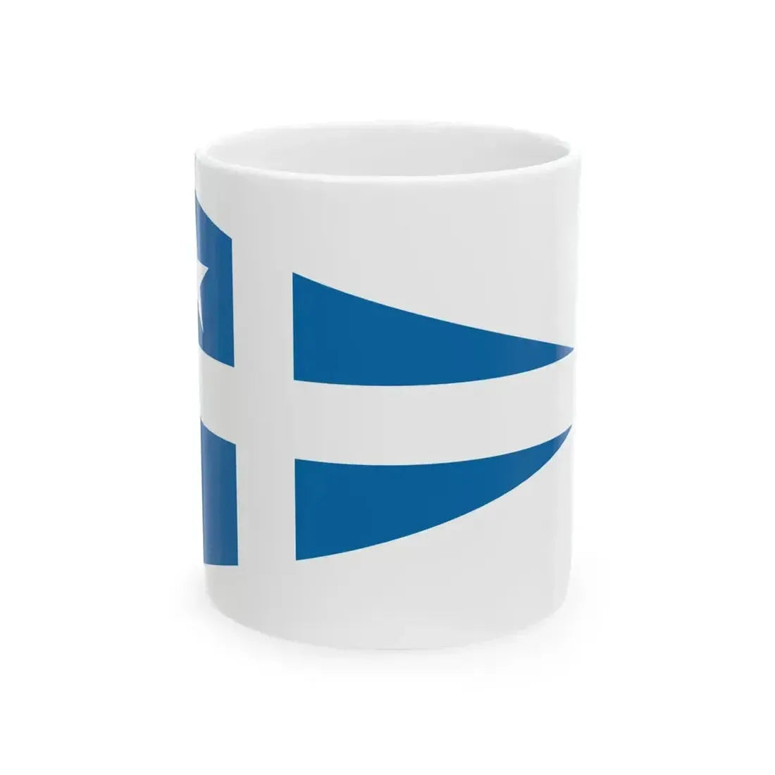 Burgee of Societa Triestina della Vela (Italy) White Coffee Mug 11oz - Go Mug Yourself