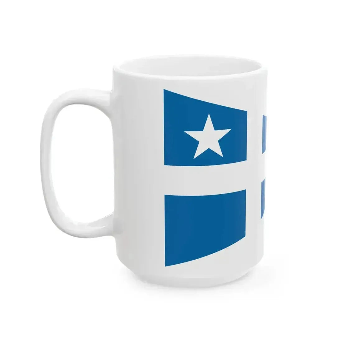 Burgee of Societa Triestina della Vela (Italy) White Coffee Mug - Go Mug Yourself