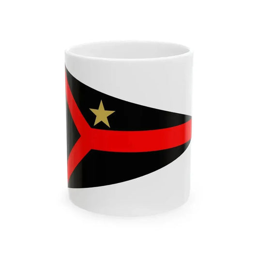 Burgee of Societa Vela Oscar Cosulich (Italy) White Coffee Mug 11oz - Go Mug Yourself