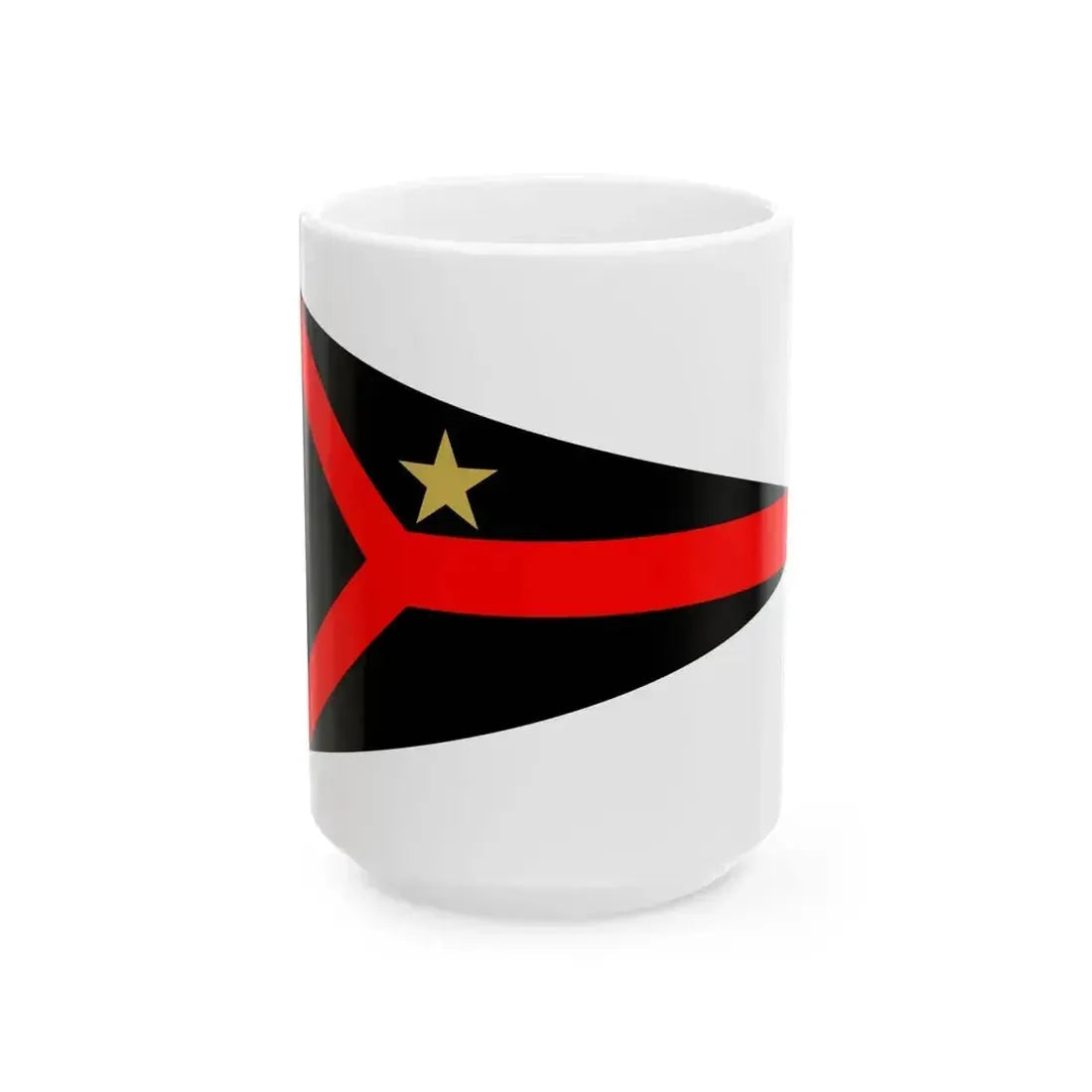 Burgee of Societa Vela Oscar Cosulich (Italy) White Coffee Mug 15oz - Go Mug Yourself