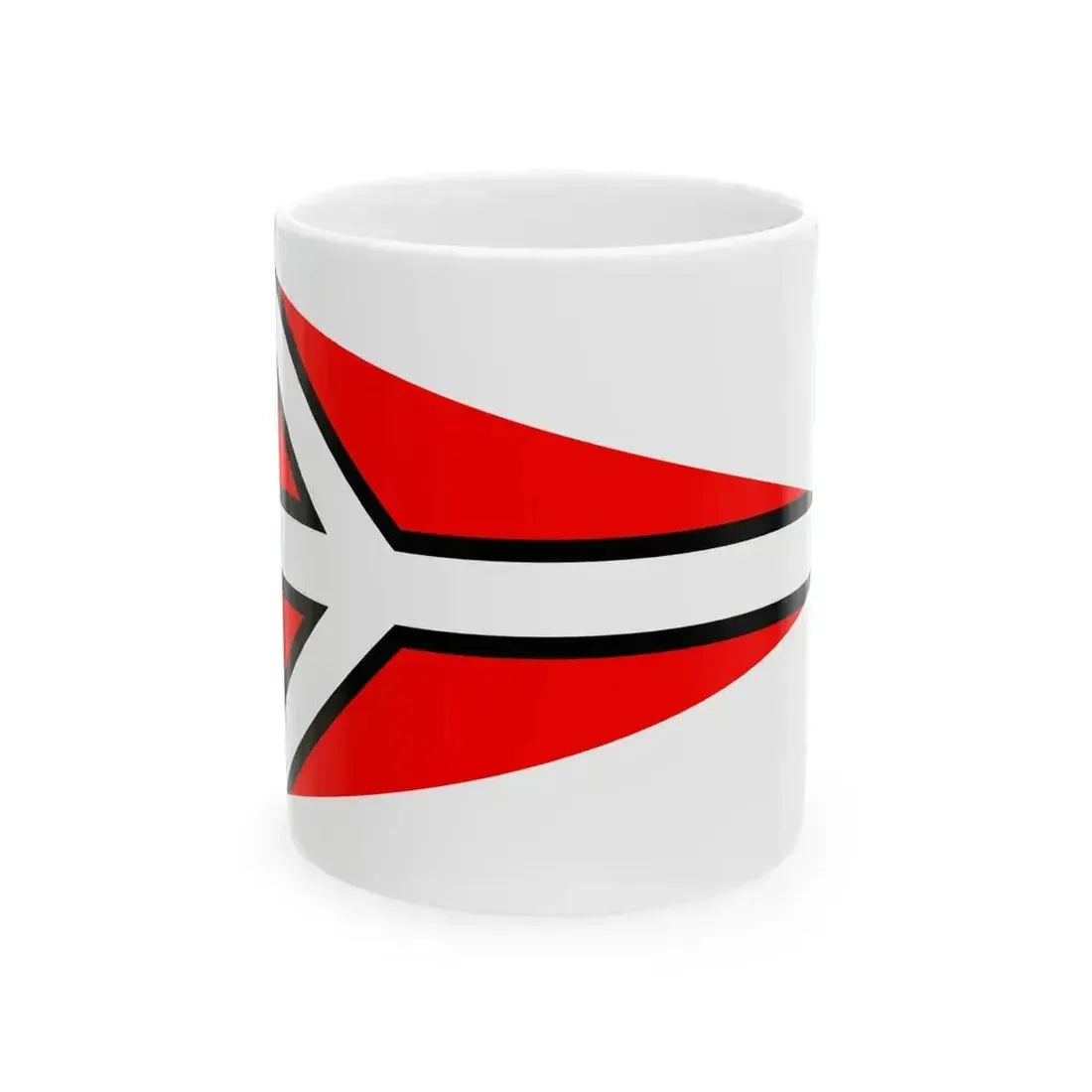 Burgee of Societa Velica di Barcola e Grignano (Italy) White Coffee Mug 11oz - Go Mug Yourself