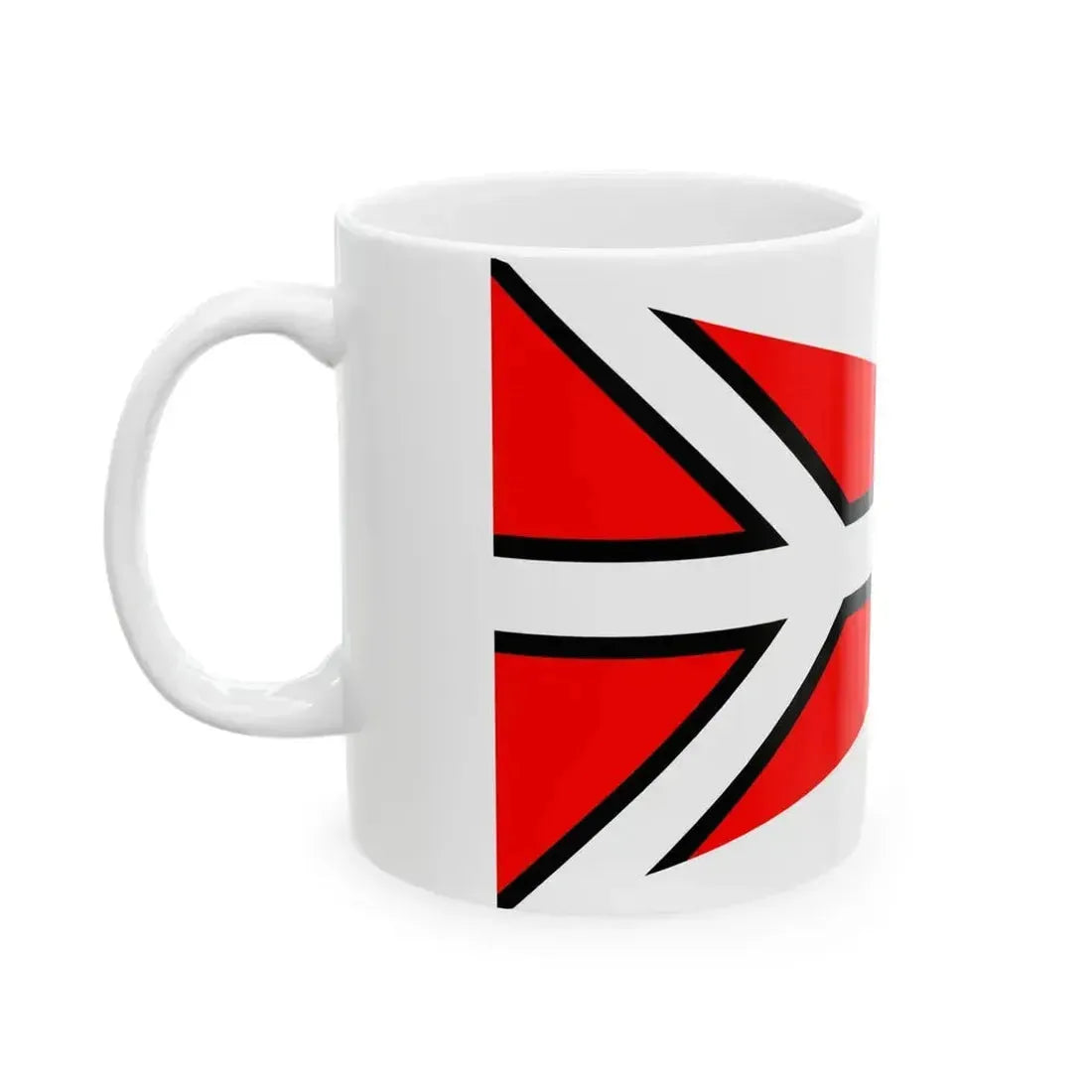 Burgee of Societa Velica di Barcola e Grignano (Italy) White Coffee Mug - Go Mug Yourself