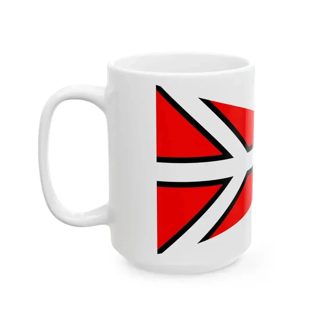 Burgee of Societa Velica di Barcola e Grignano (Italy) White Coffee Mug - Go Mug Yourself