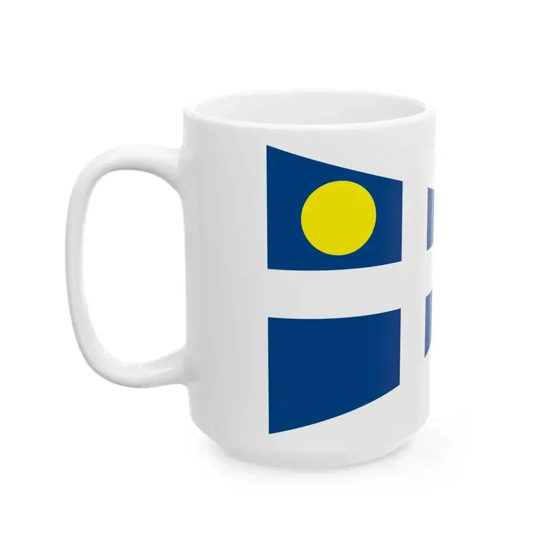 Burgee of Sun City YC (Australia) White Coffee Mug - Go Mug Yourself