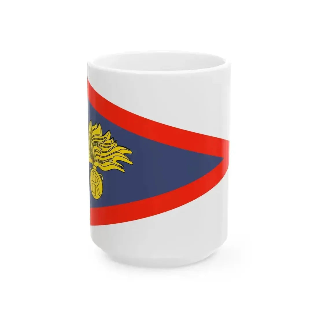 Burgee of the fleet of the Arma dei Carabinieri (Italy) White Coffee Mug 15oz - Go Mug Yourself