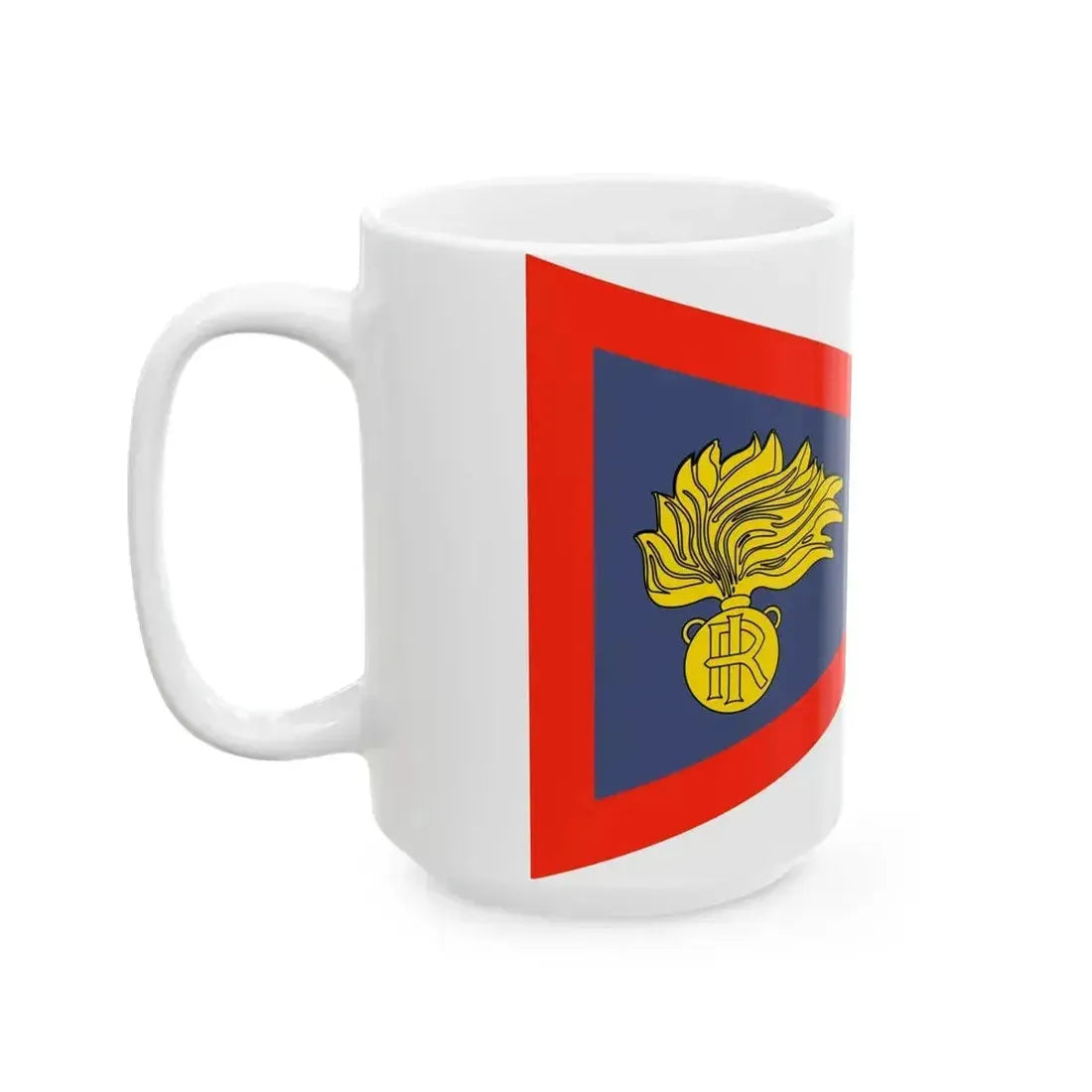 Burgee of the fleet of the Arma dei Carabinieri (Italy) White Coffee Mug - Go Mug Yourself