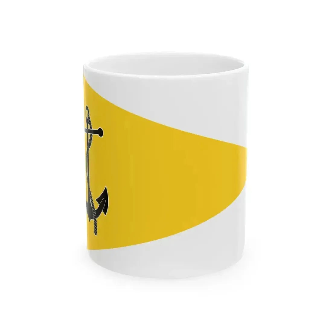 Burgee of the fleet of the Guardia di Finanza (Italy) White Coffee Mug 11oz - Go Mug Yourself