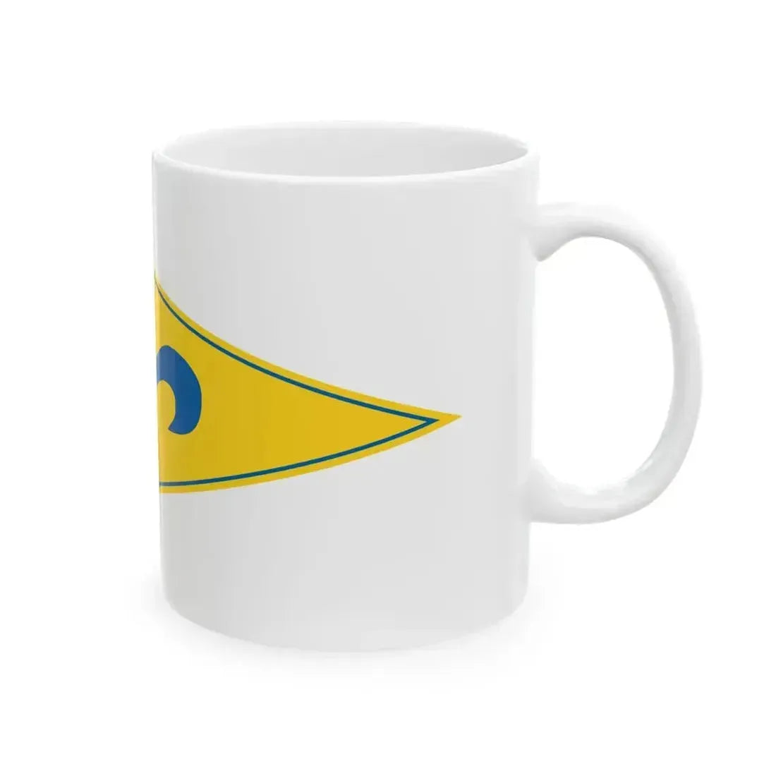 Burgee of Watersport Vereniging Scharendijke (Netherlands) White Coffee Mug - Go Mug Yourself