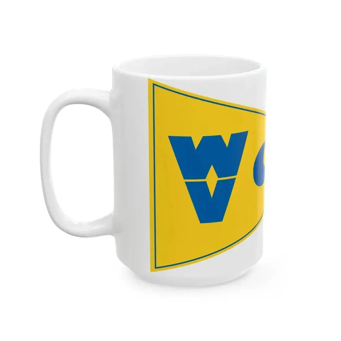 Burgee of Watersport Vereniging Scharendijke (Netherlands) White Coffee Mug - Go Mug Yourself