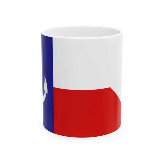Burgee of Wichita Falls Sailing Club (United States) White Coffee Mug 11oz - Go Mug Yourself