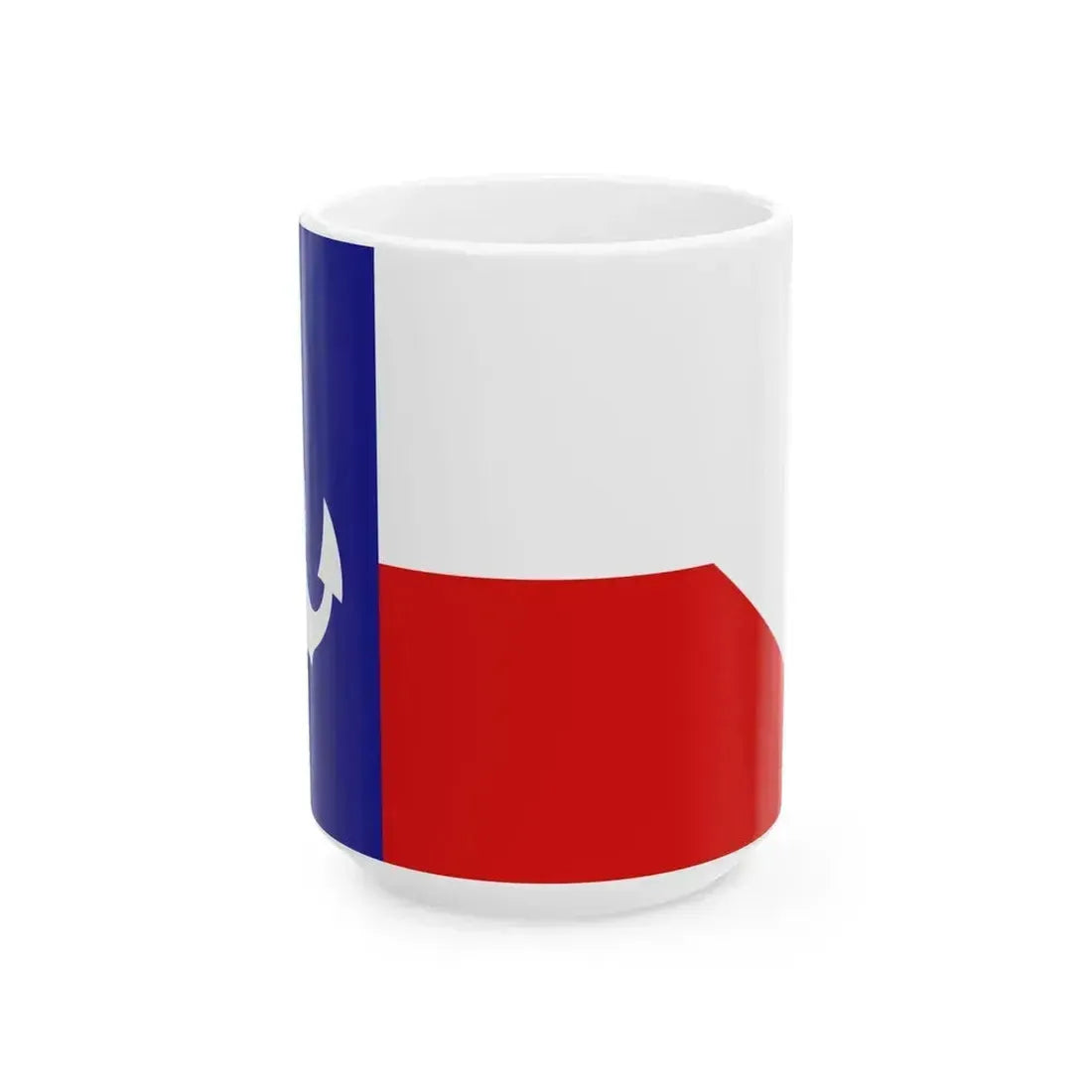 Burgee of Wichita Falls Sailing Club (United States) White Coffee Mug 15oz - Go Mug Yourself