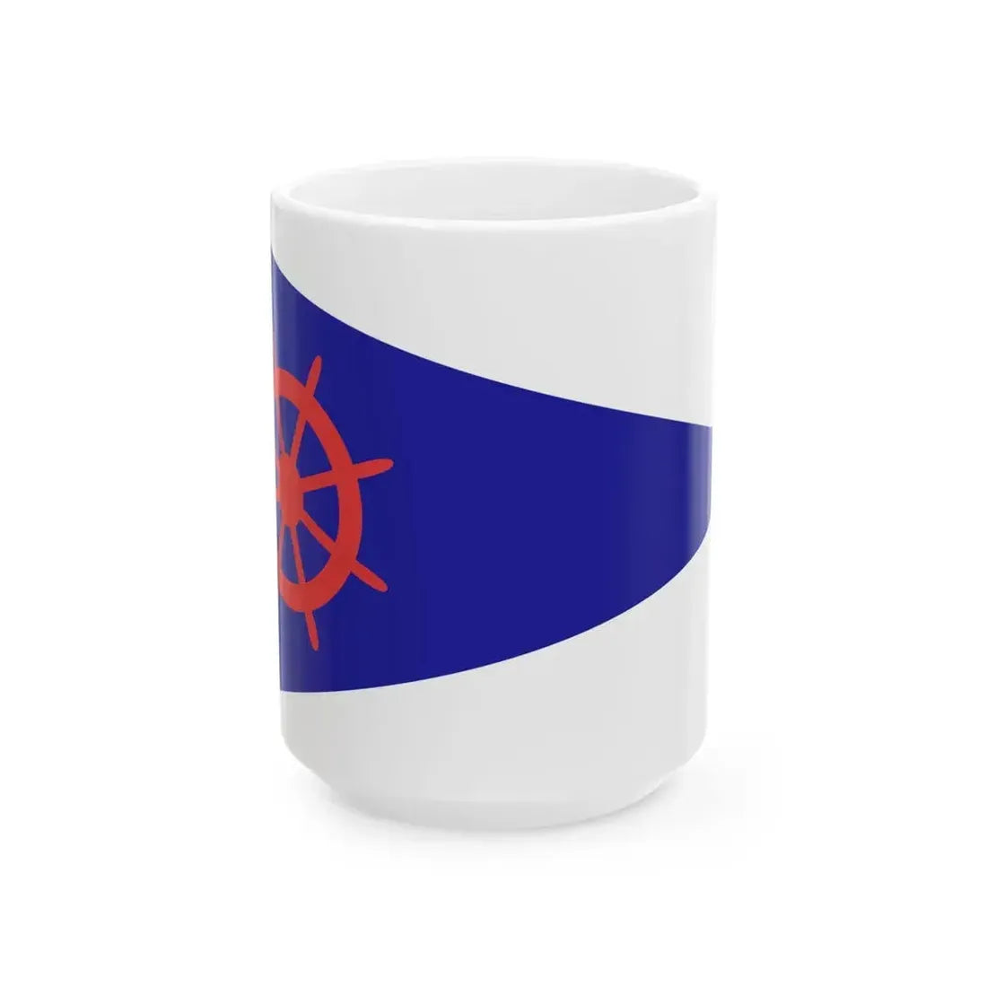 Burgee of Y C Rosario (Argentina) White Coffee Mug 15oz - Go Mug Yourself