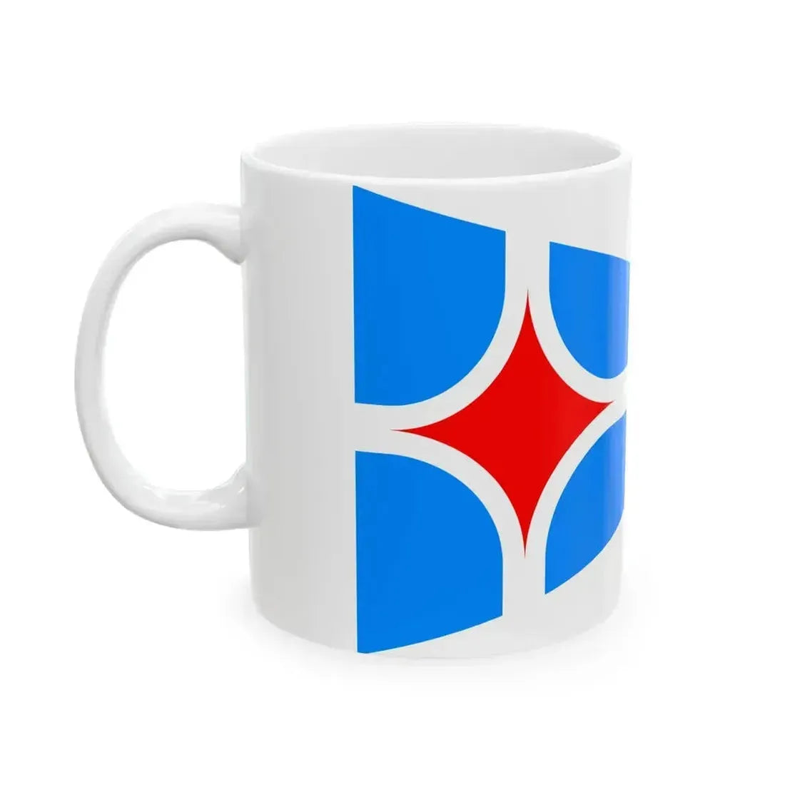Burgee of Yacht Club Costa Smeralda (Italy) White Coffee Mug - Go Mug Yourself