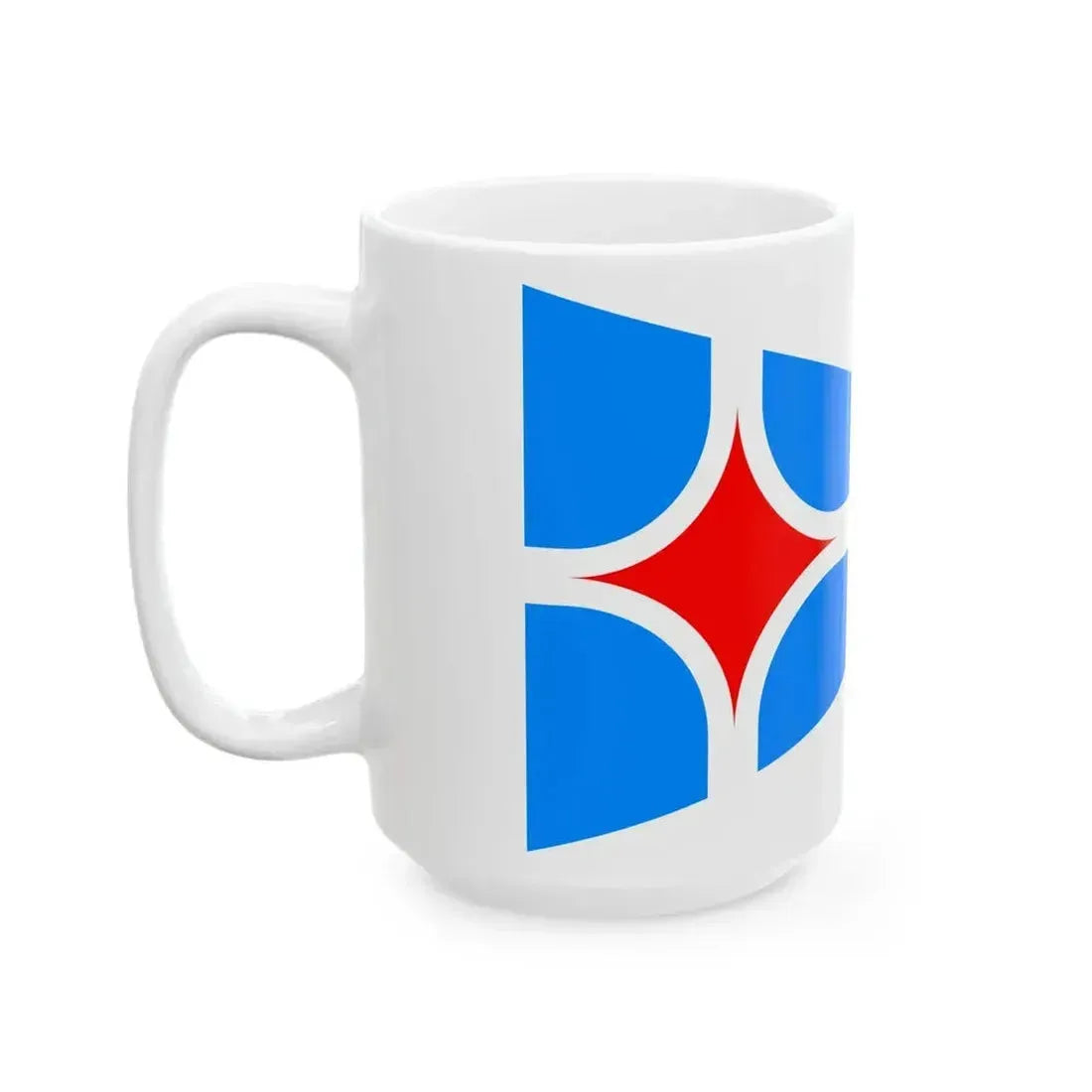 Burgee of Yacht Club Costa Smeralda (Italy) White Coffee Mug - Go Mug Yourself