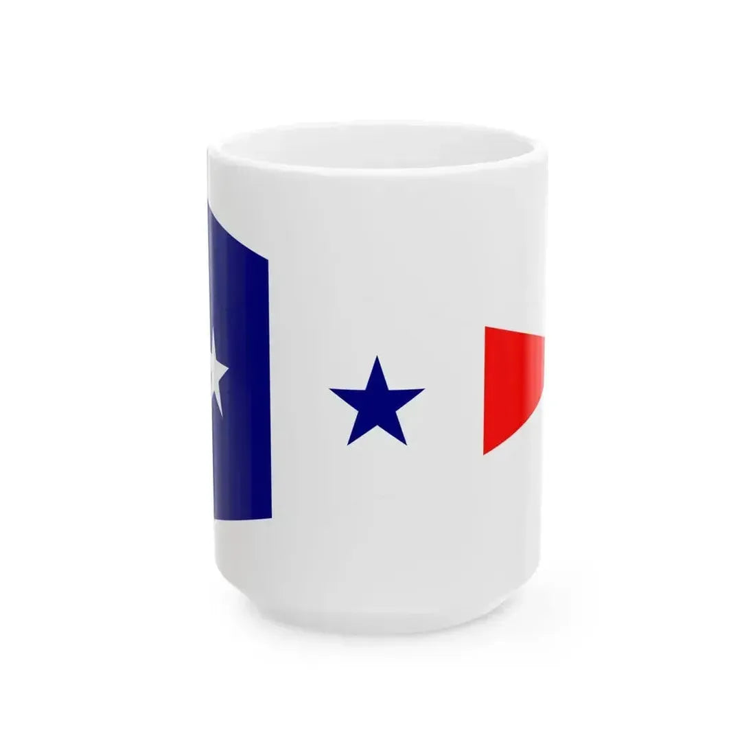Burgee of Yacht Club de France (France) White Coffee Mug 15oz - Go Mug Yourself