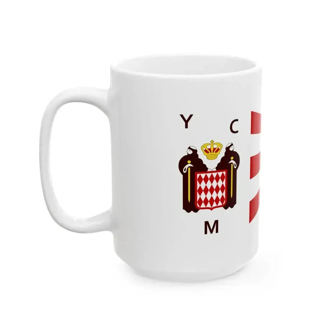 Burgee of YC Monaco (Monaco) White Coffee Mug - Go Mug Yourself