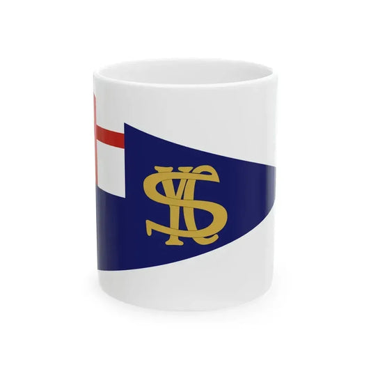 Burgee of YC Sanremo (Italy) White Coffee Mug 11oz - Go Mug Yourself