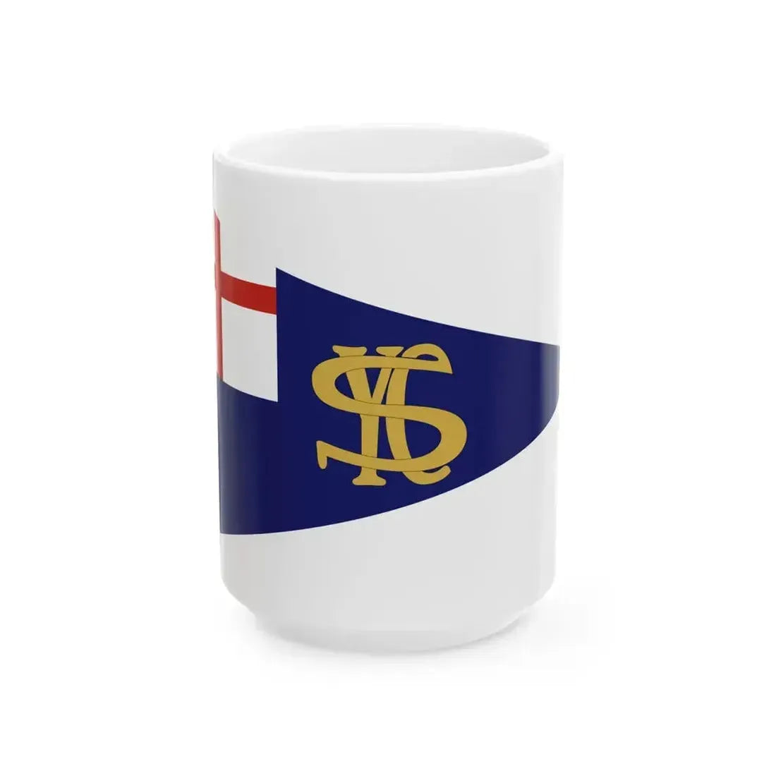 Burgee of YC Sanremo (Italy) White Coffee Mug 15oz - Go Mug Yourself