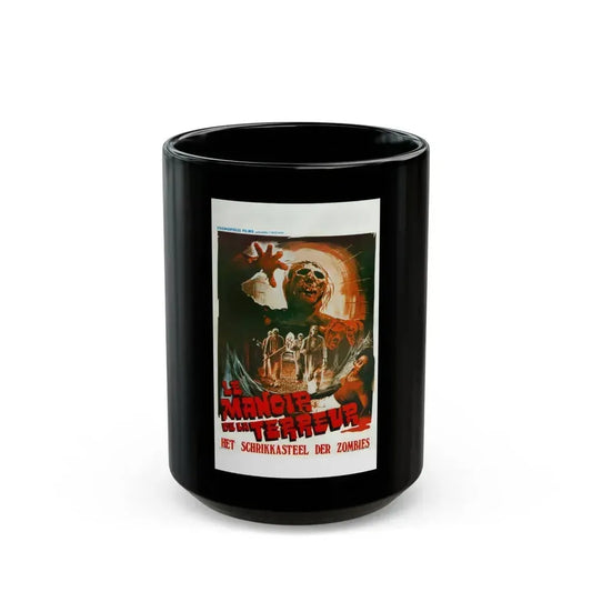 BURIAL GROUND (BELGIAN) 1981 Movie Poster - Black Coffee Mug 15oz - Go Mug Yourself