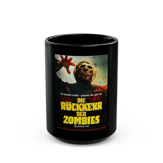 BURIAL GROUND (GERMAN) 1981 Movie Poster - Black Coffee Mug 15oz - Go Mug Yourself