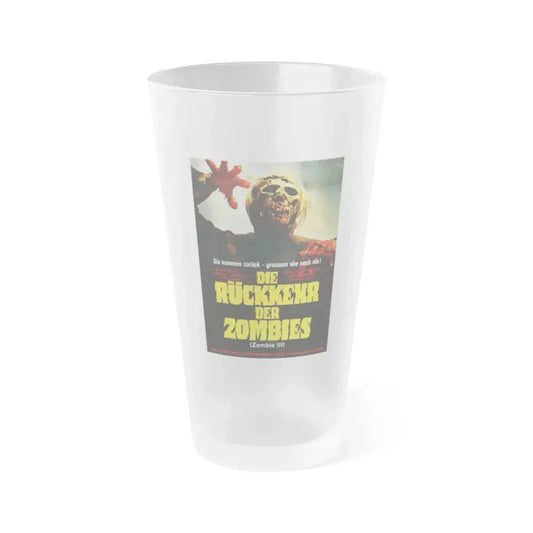 BURIAL GROUND (GERMAN) 1981 Movie Poster - Frosted Pint Glass 16oz 16oz Frosted - Go Mug Yourself